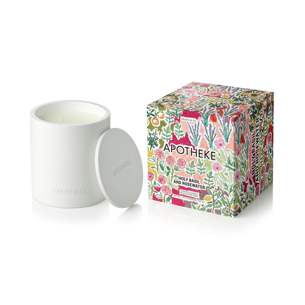 Holy Basil and Rosewater 2-Wick Candle