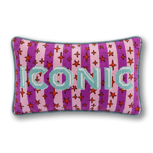 Iconic Needlepoint Pillow