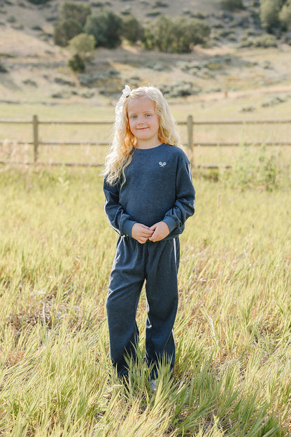 Navy Terry Cloth Tracksuit