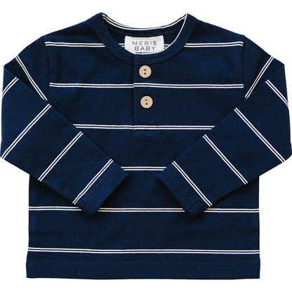 Navy Stripe Long Sleeve Tee
