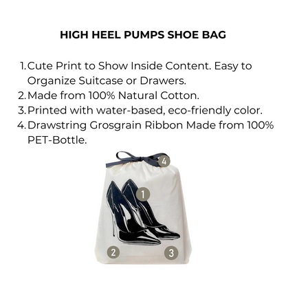 High Heel Pumps Shoe Bag – Cream