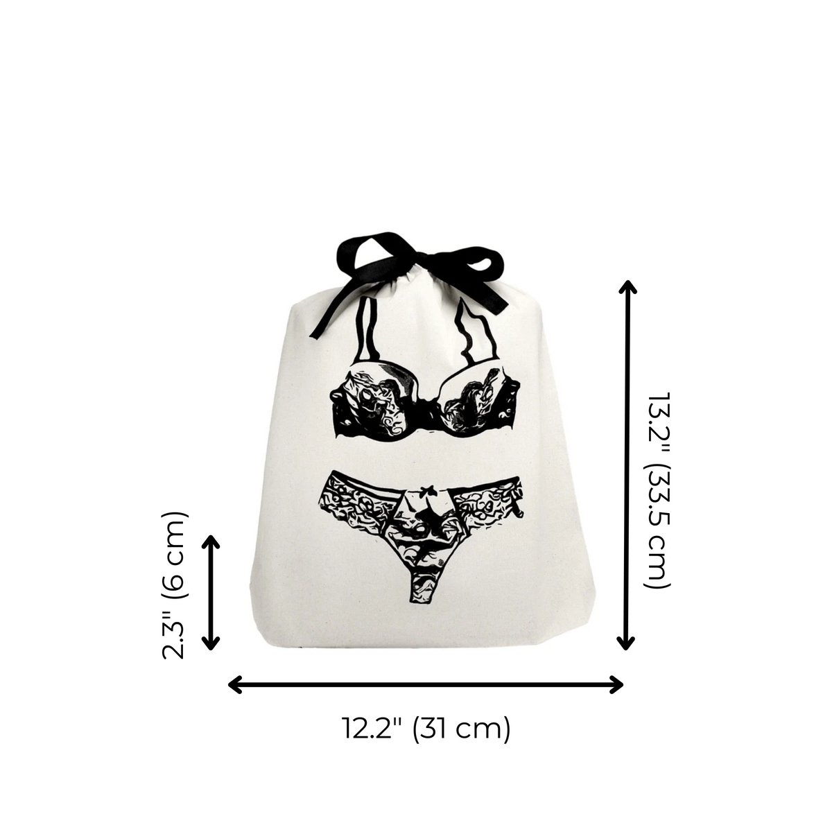Lace Lingerie Travel Bag – Cream