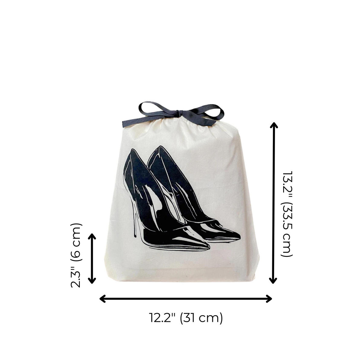 High Heel Pumps Shoe Bag – Cream