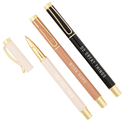 Motivational Metal Pen Set