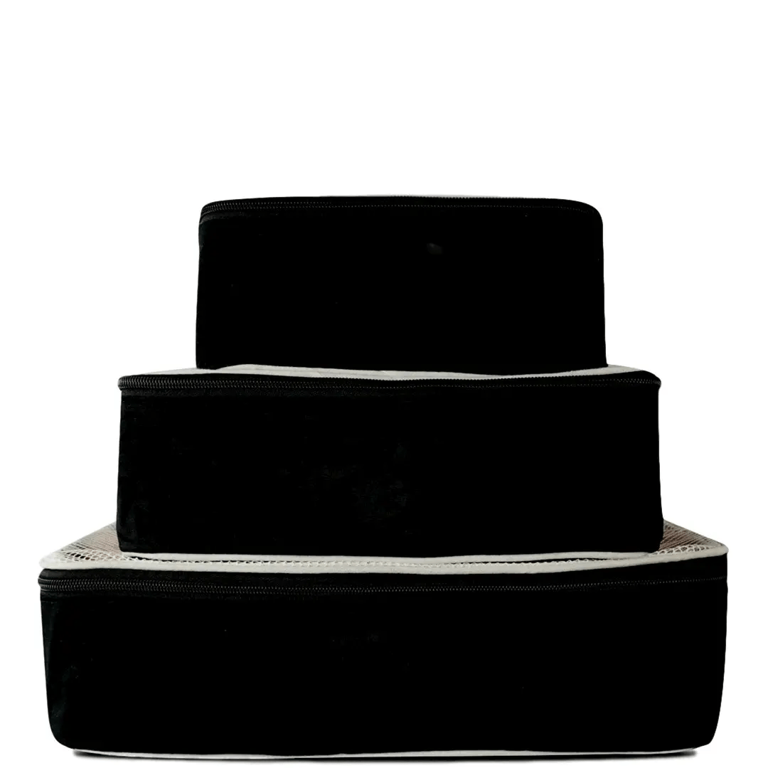 Personalized Packing Cubes, 3-pack – Black