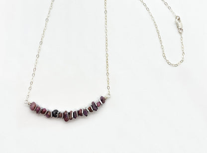 Chakra ruby necklace