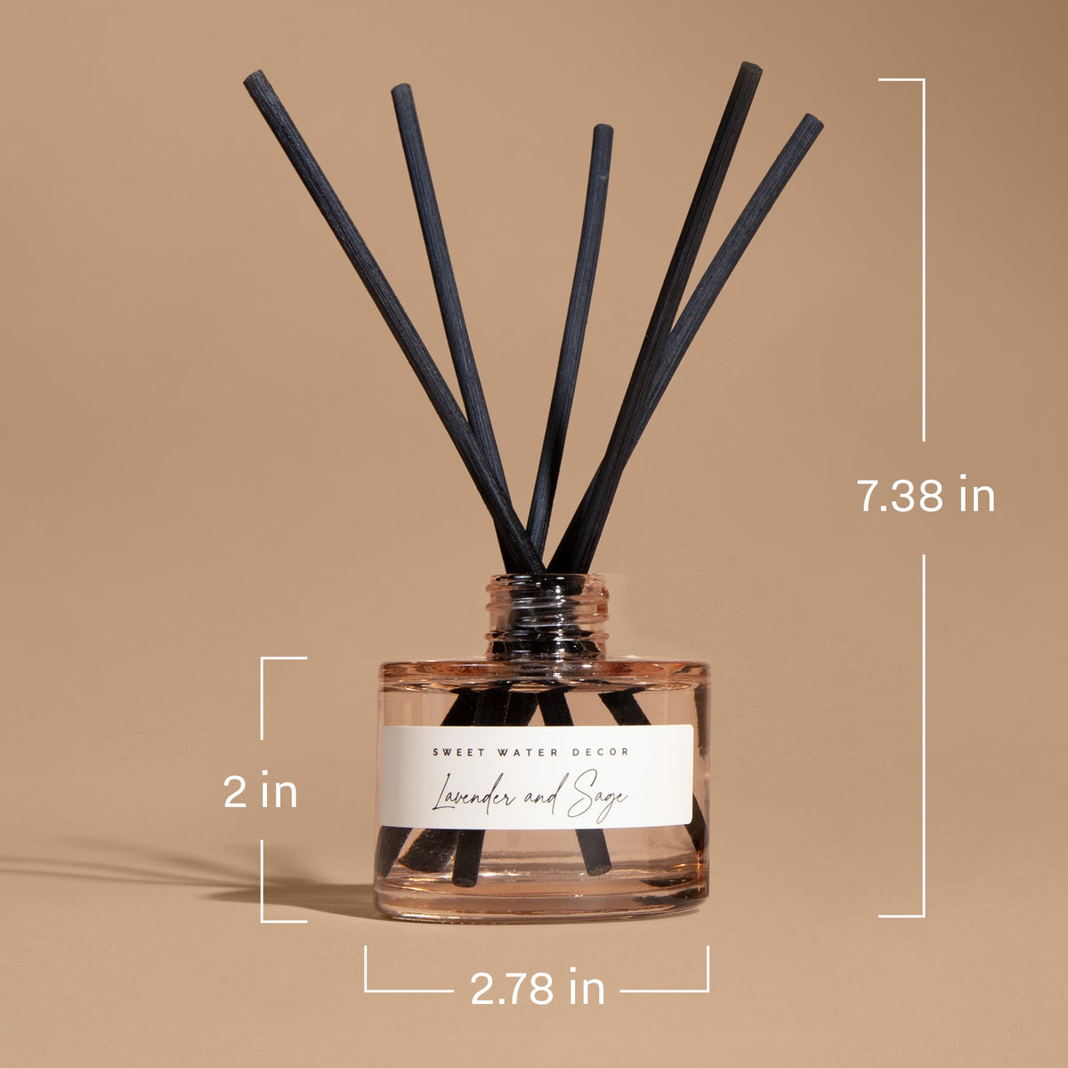Christmas Tree Tinted Glass Jar Reed Diffuser