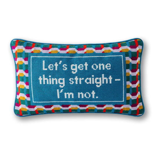 Straight Needlepoint Pillow