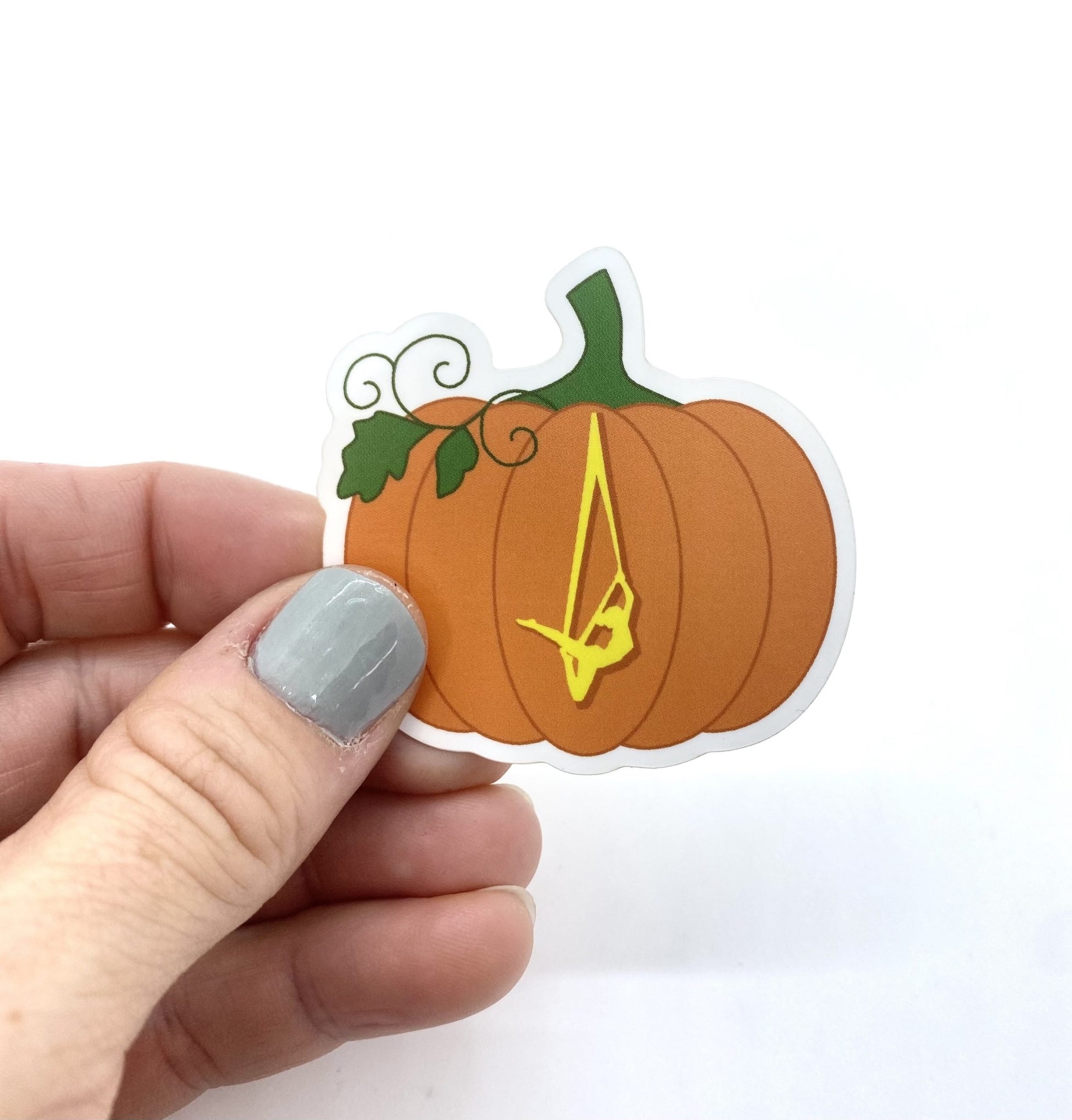 Aerial Sling Pumpkin Sticker