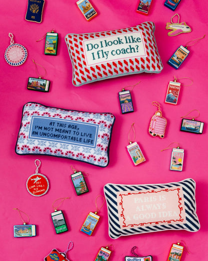 Paris Needlepoint Pillow