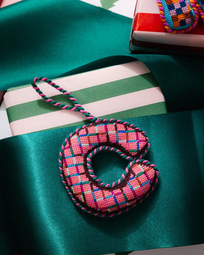 Needlepoint Monogram Ornament - C