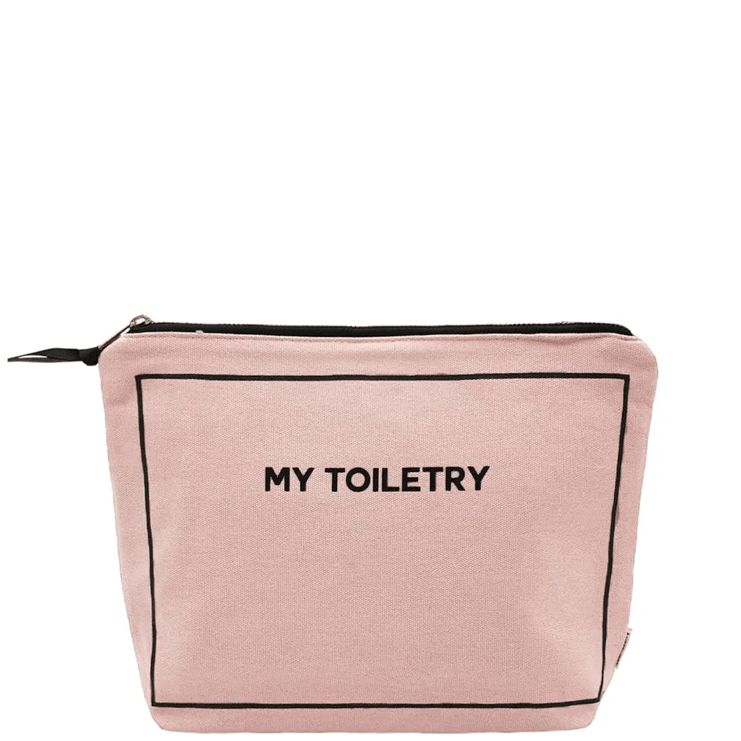 Toiletry Pouch with Coated Lining – Pink/Blush