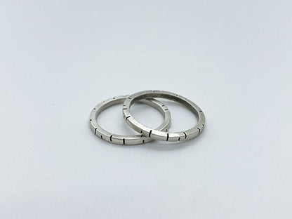 Linear Essentials Silver Stacking Ring