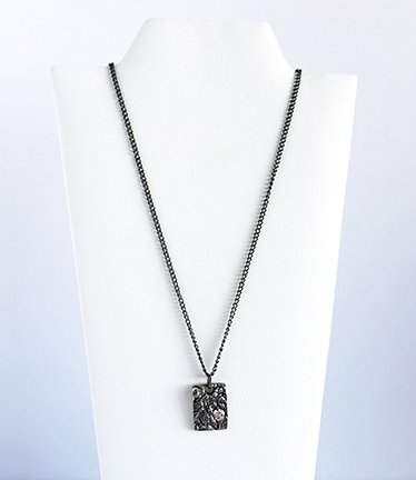 Fine Silver Textured Necklace