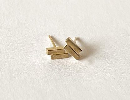 Gold ZigZag Earrings