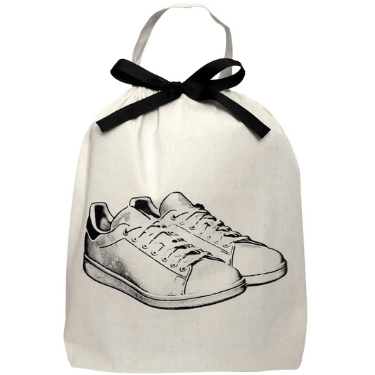 White Sneaker Shoe Bag – Cream
