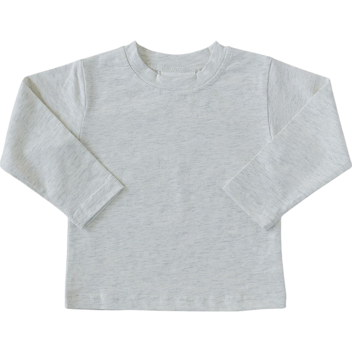 Heather Grey Long Sleeve Cotton Tee