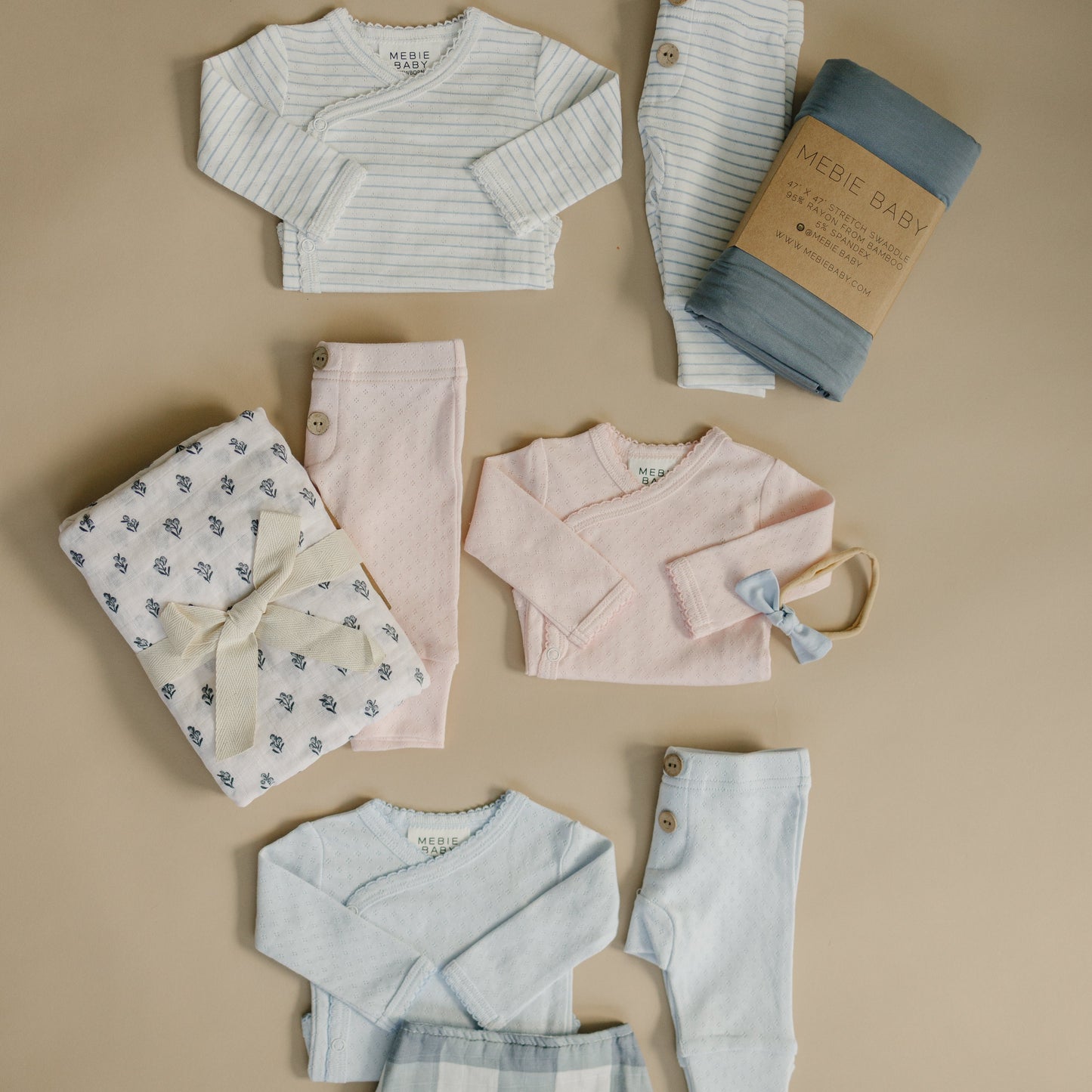 Pink Pointelle Layette Set