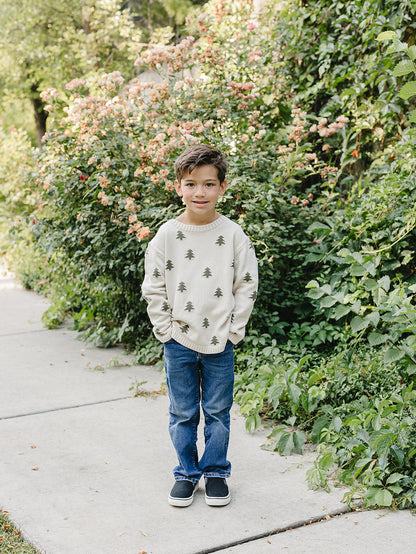 Pine Tree Knit Sweater