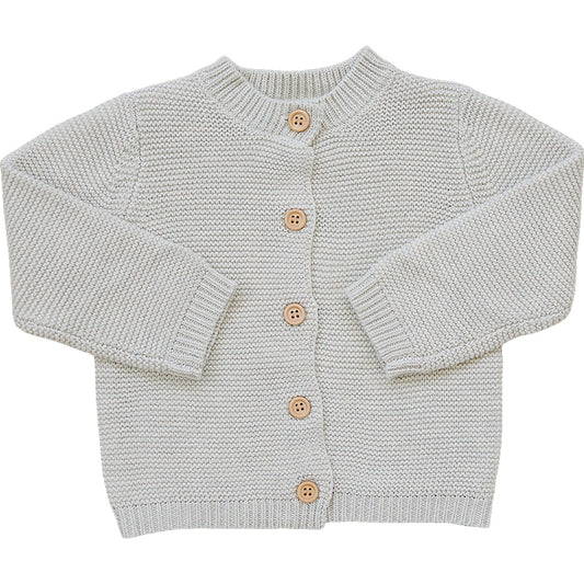 Oatmeal Knit Button Down Cardigan