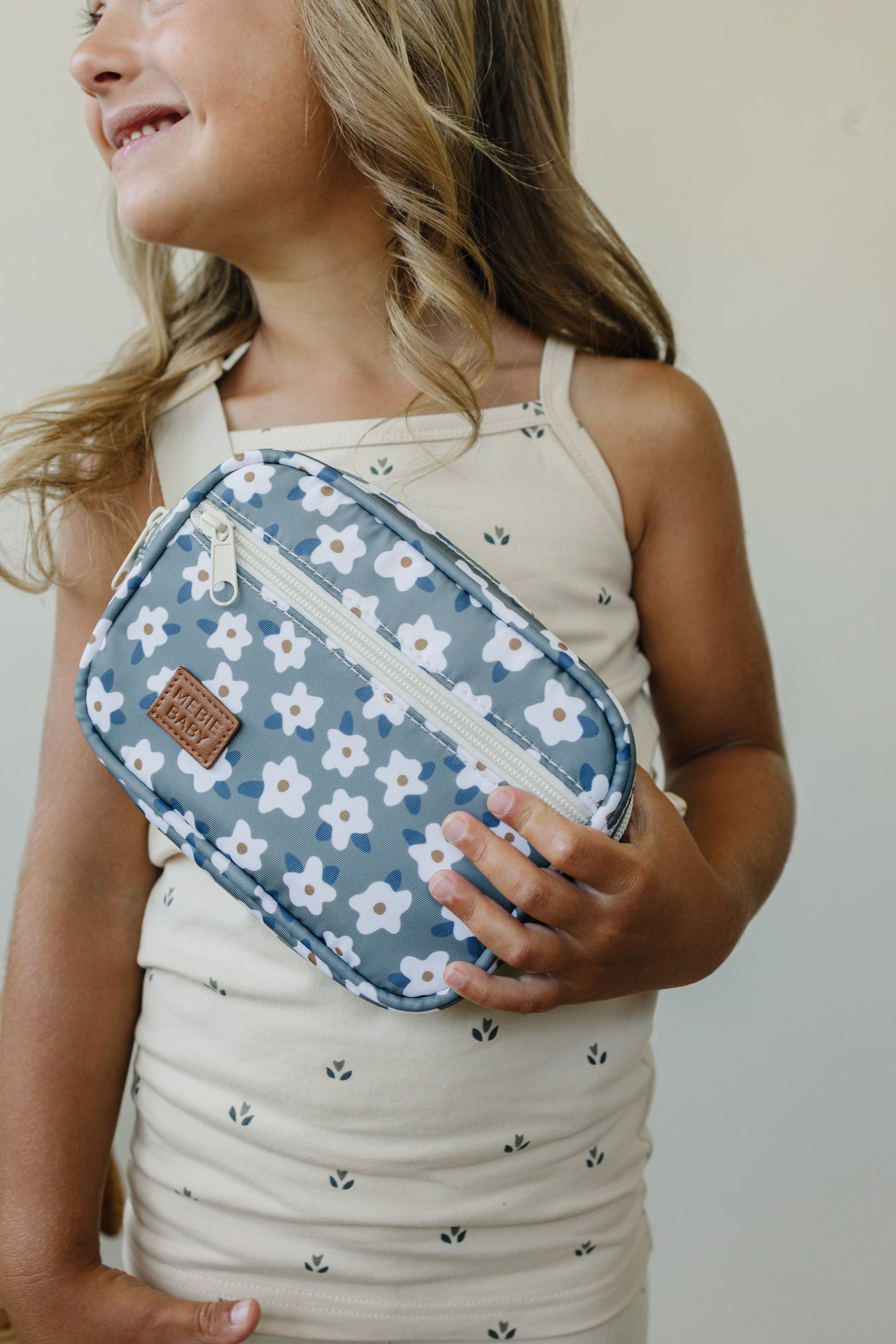 Green Floral Mini Fanny Pack