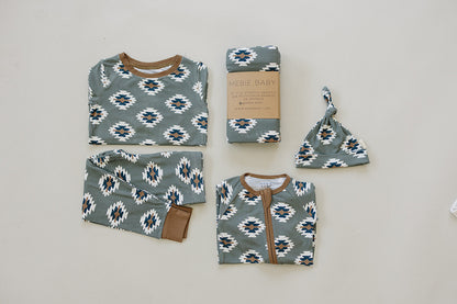 Southwest Aztec Ribbed Bamboo Cozy Set