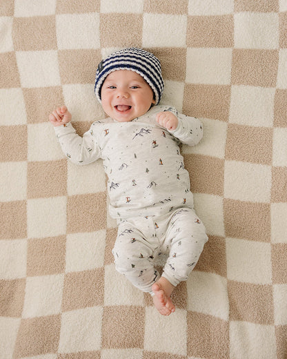 Ski Print Cozy Set