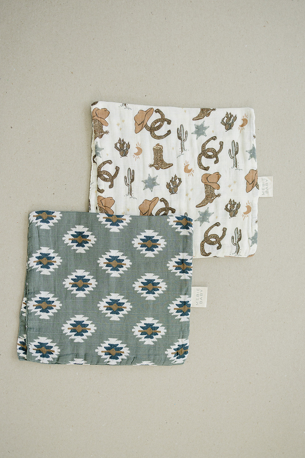 Southwest Aztec Muslin Burp Cloth