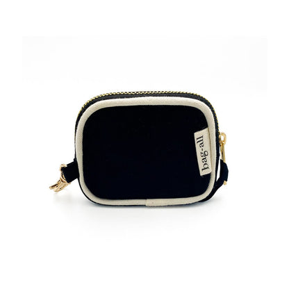 Earbuds Travel Case w Clasp – Black