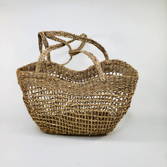 EcoFreax Market Woven Wicker Shopper Bag