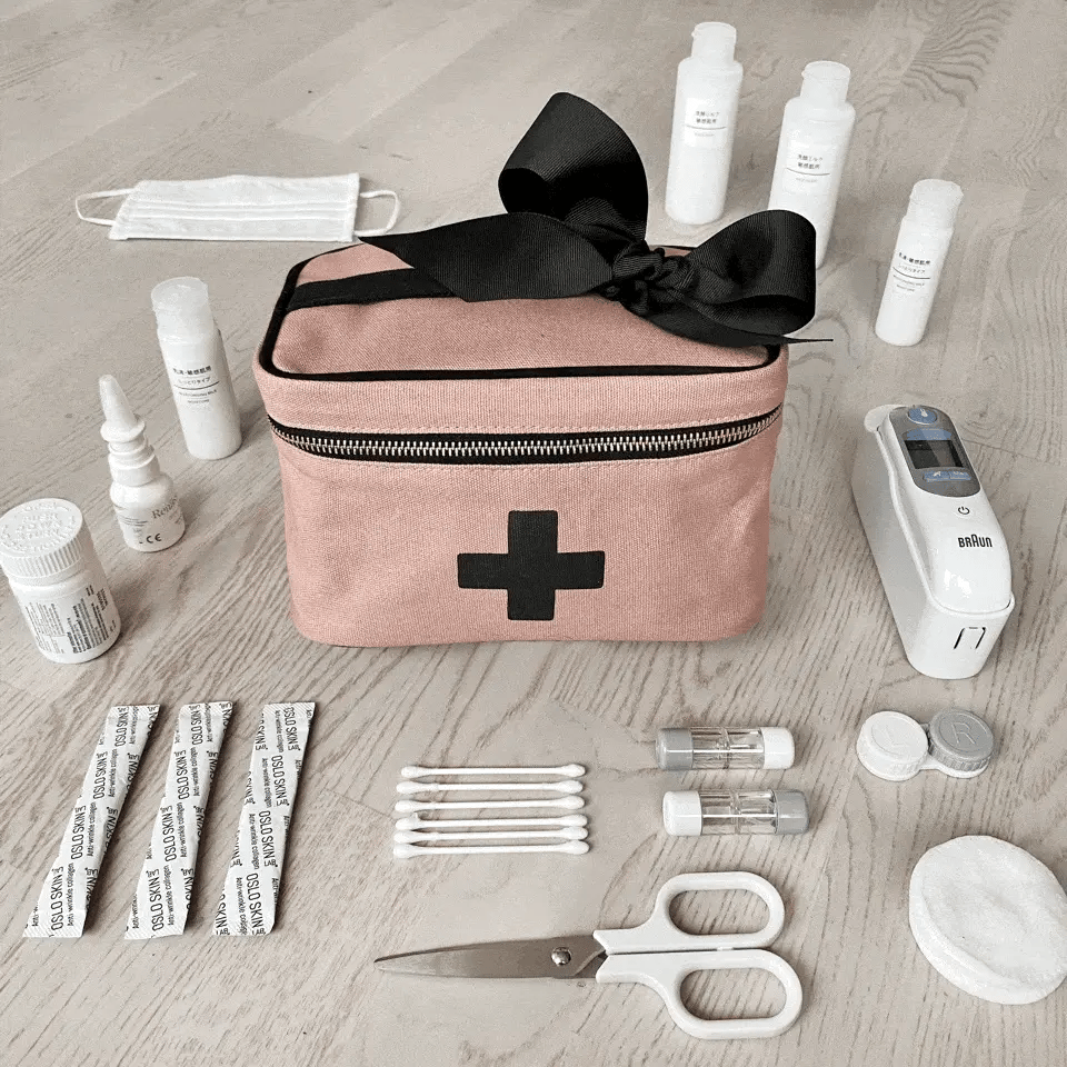 Meds and First Aid Storage Box – Pink/Blush