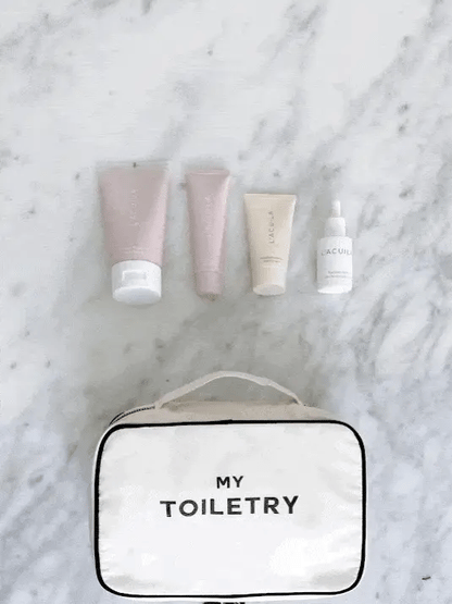 Folding/Hanging Toiletry Case – Cream