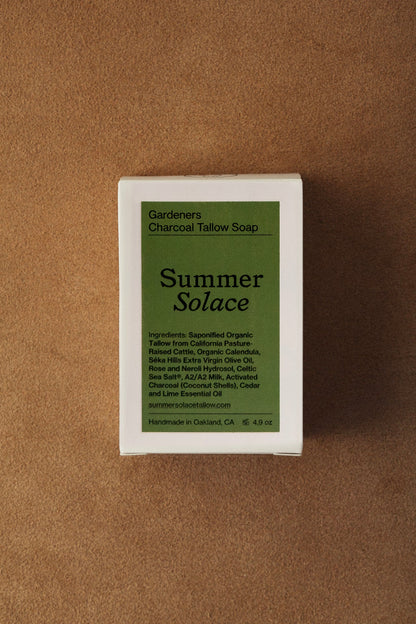 Gardener’s Charcoal Soap – Deep Cleansing Bar | Cedar & Lime