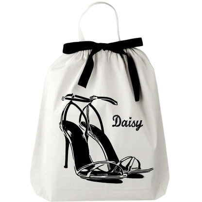 High Heel Sandal Shoe Bag – Cream