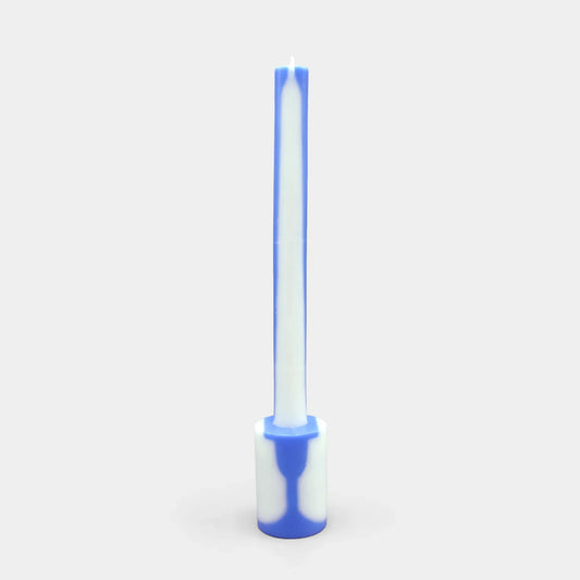 Illusion Candle - Blue & White