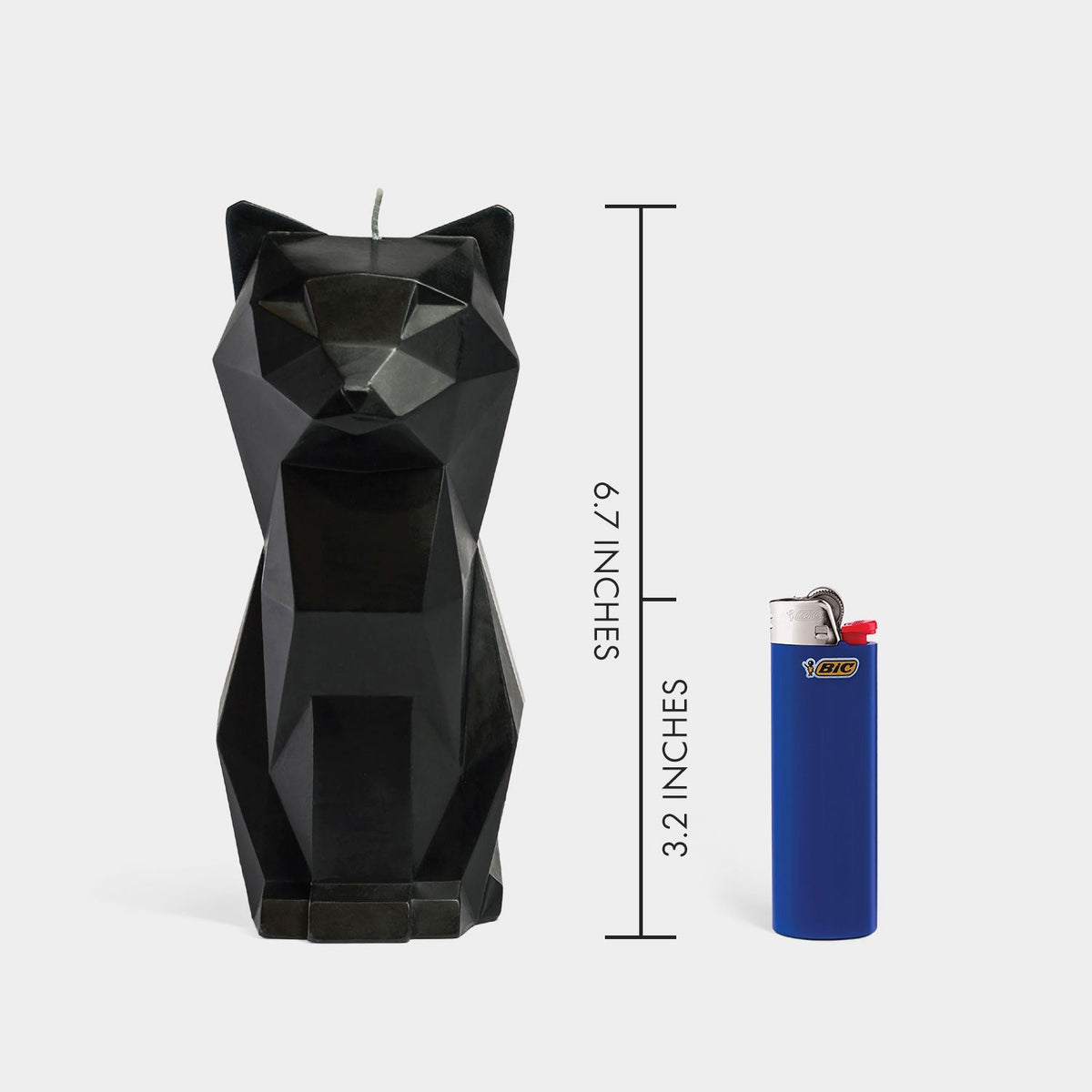 PyroPet Kisa Cat Candle - Black