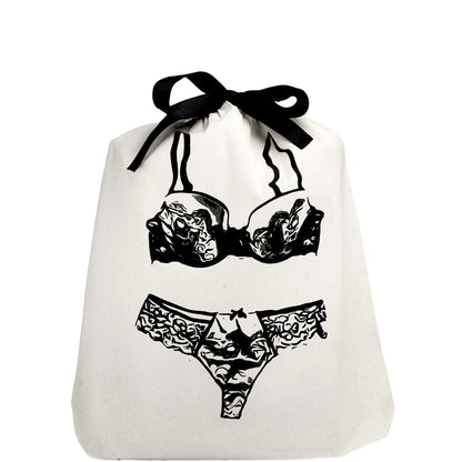 Lace Lingerie Travel Bag – Cream