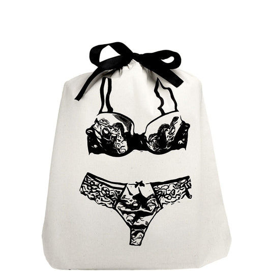 Lace Lingerie Travel Bag – Cream