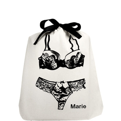 Lace Lingerie Travel Bag – Cream