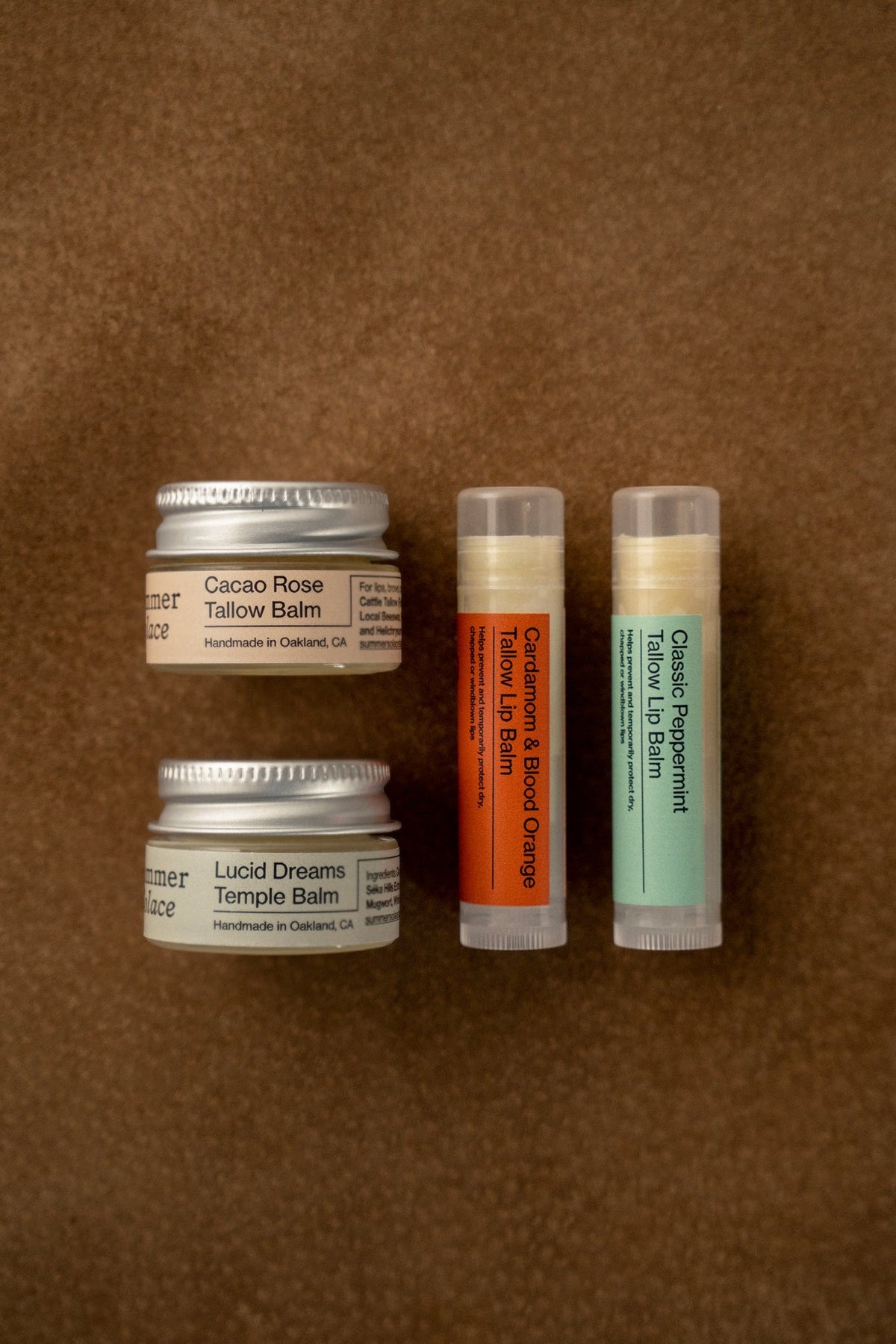 Lip & Temple Balm Set – Compact, Nourishing, Travel-Ready
