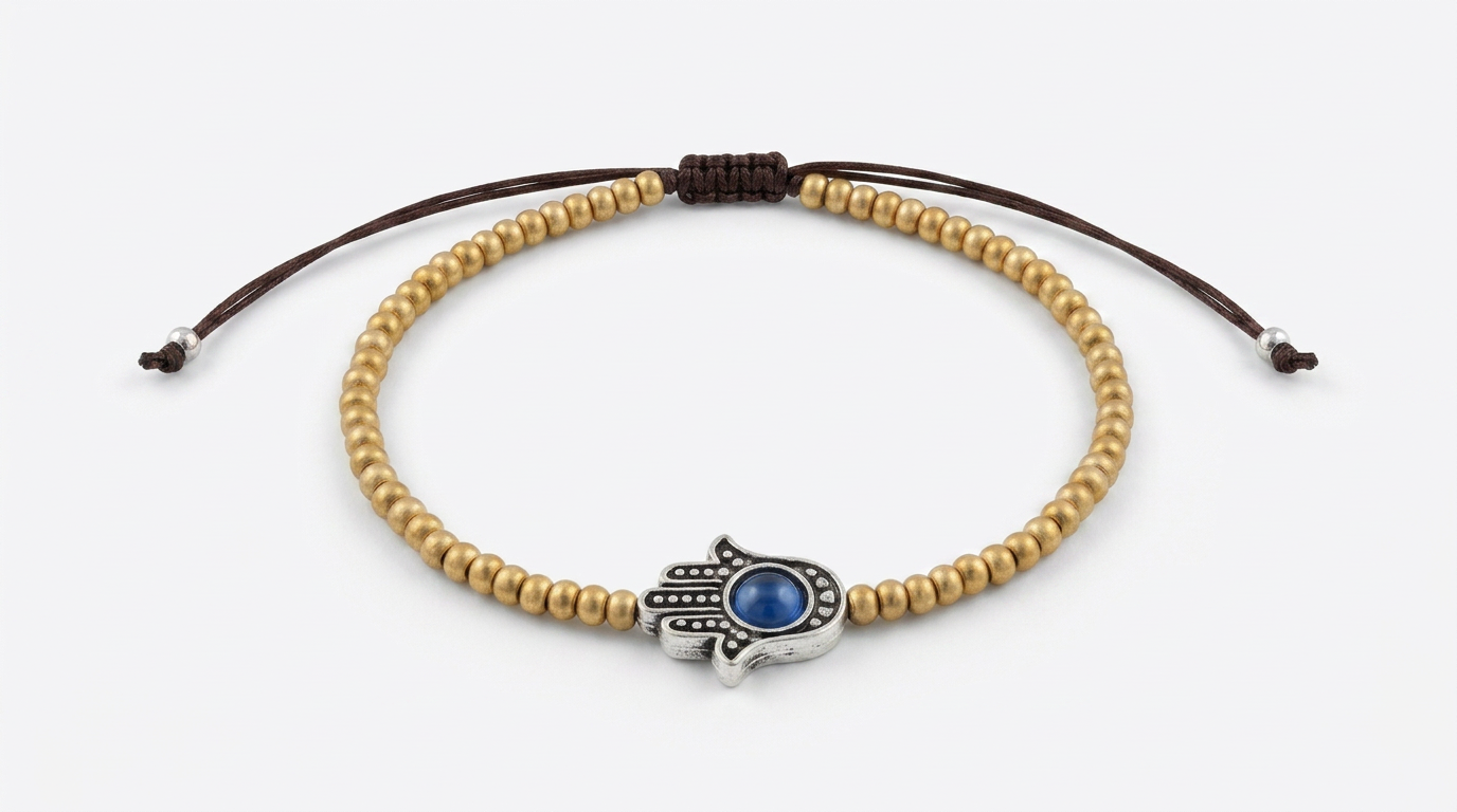 Gold Hamsa Hand Bracelet — view 1
