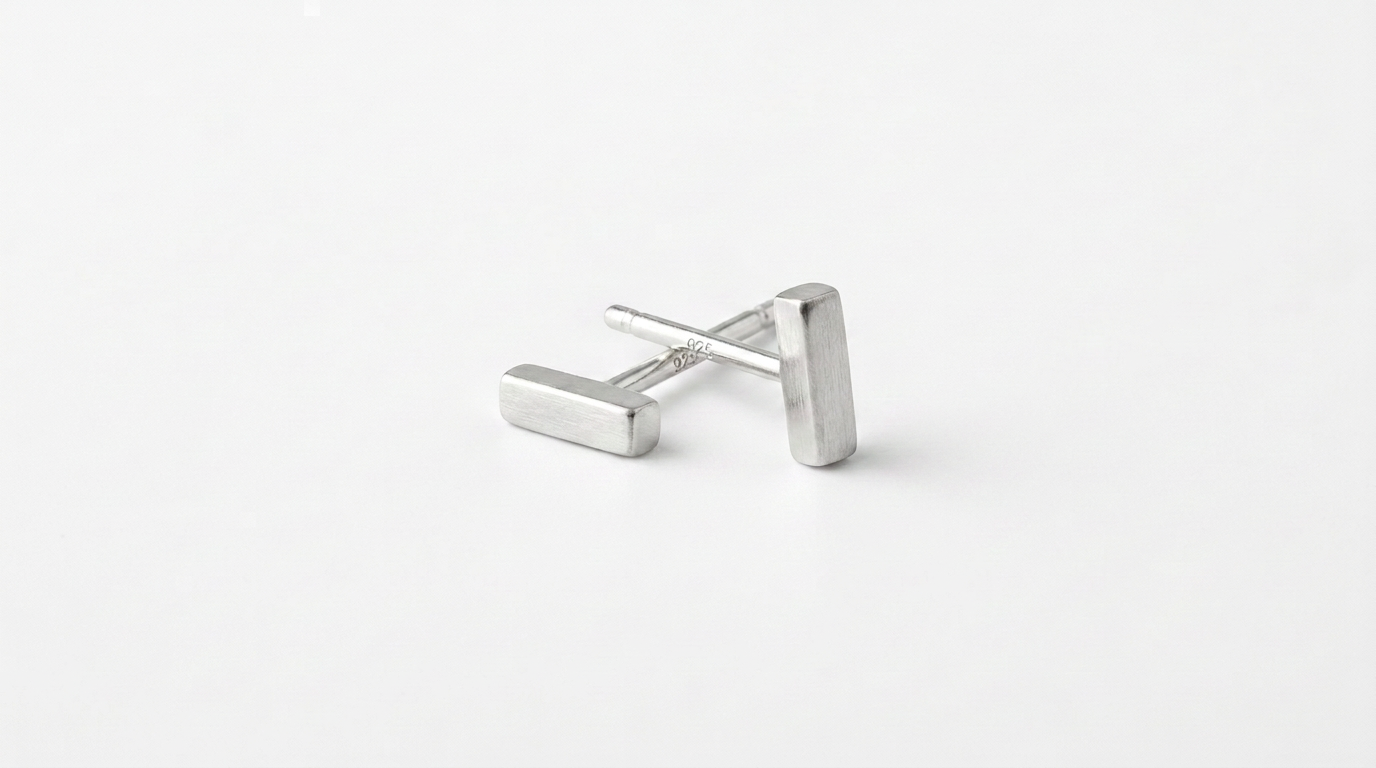 Tara Elaina Jewelry Petite Silver Stick Earrings — view 1