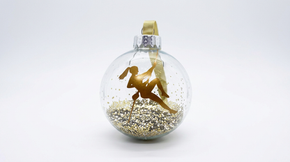 Rock Climber Christmas Tree Ornament - Rope Climbing, Bouldering — Female Ropes — view 2