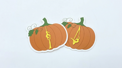 Aerial Silks Pumpkin Sticker — view 2