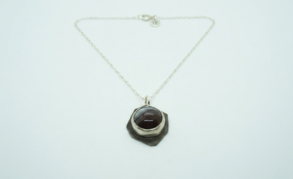 Botswana Agate Pendant Necklace — 16 inches — view 1