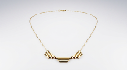 Gold Art Deco Statement Necklace — view 1