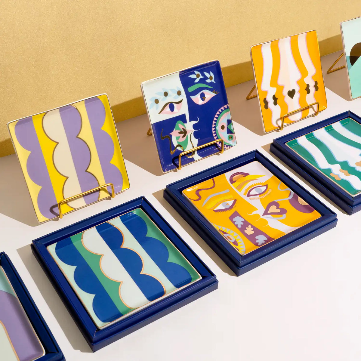 OCTAEVO Beso Ceramic Tray - Green