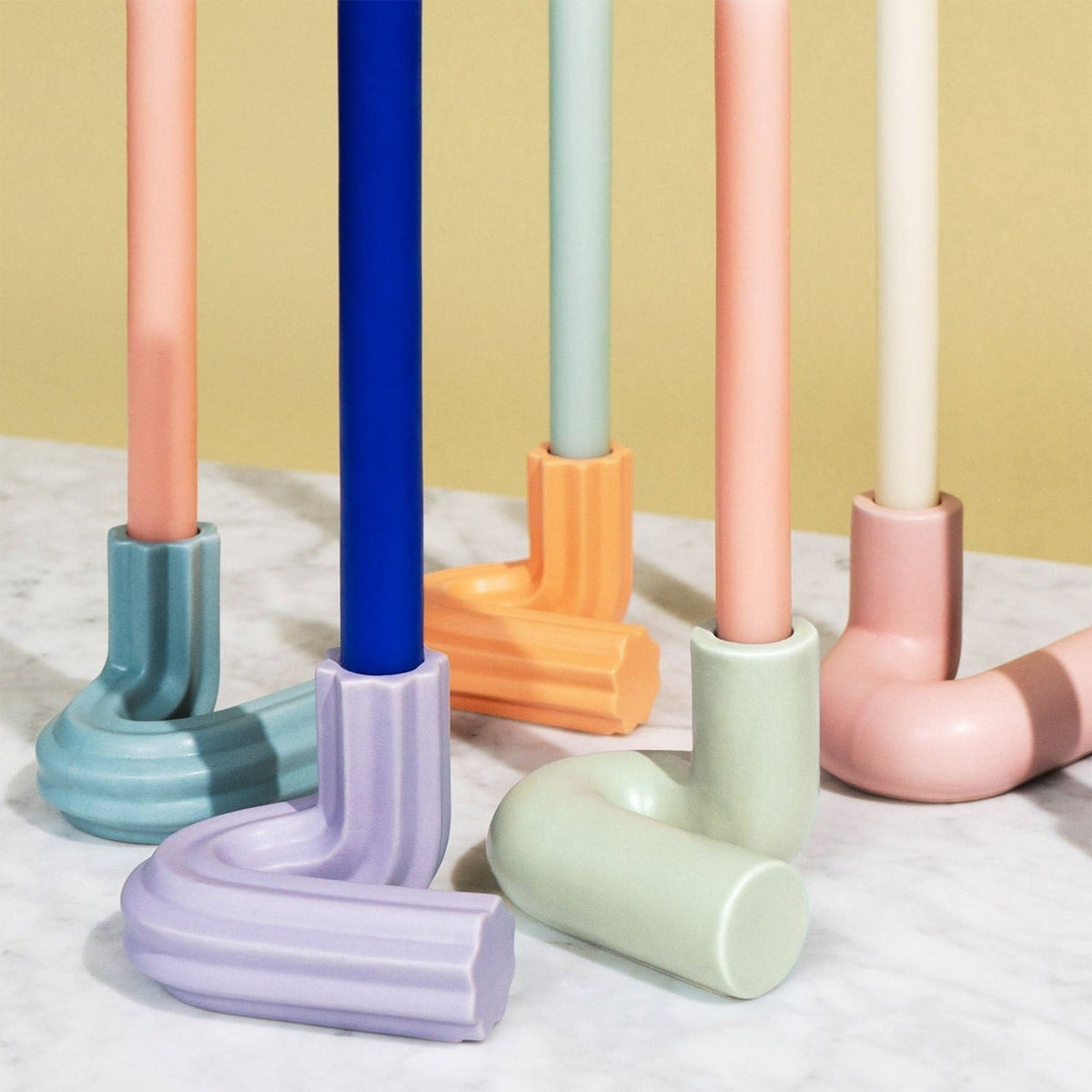OCTAEVO Templo Candle Holder - Lilac