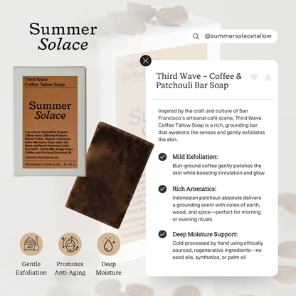 Third Wave – Coffee & Patchouli Bar Soap