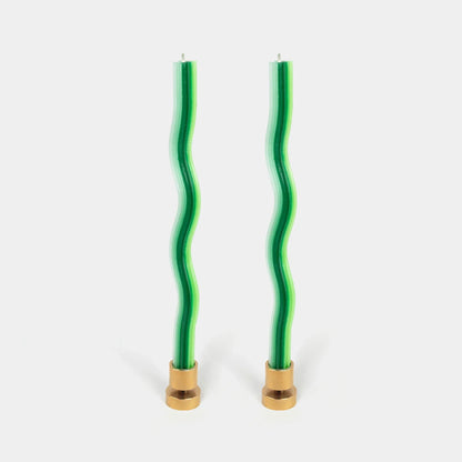 Wiggle Candles - Triple Green (2 pack)